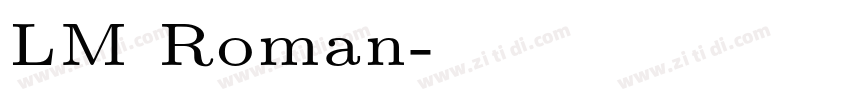 LM Roman字体转换